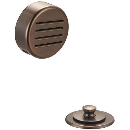 OLYMPIA Overflow and Waste Drain Trim Kit in Oil Rubbed Bronze D-820T-ORB